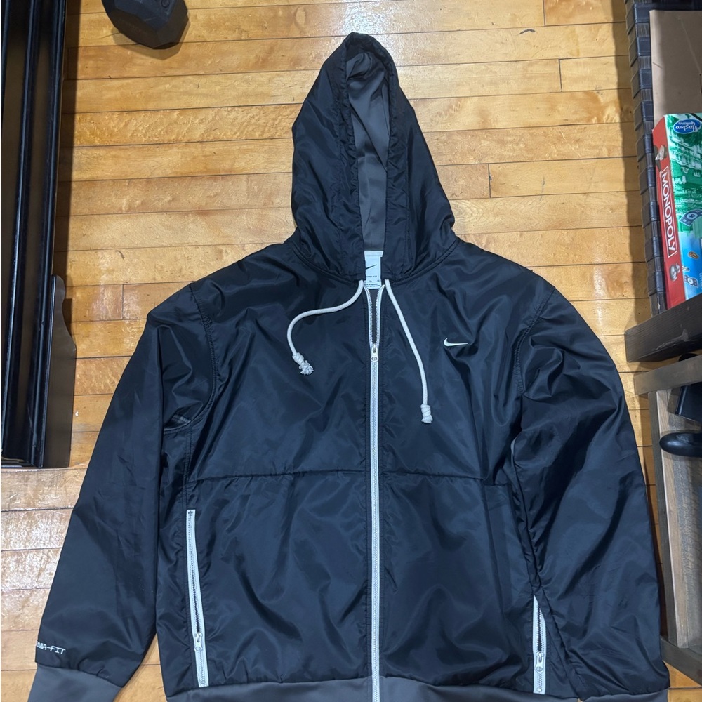 Nike Men's Black Hooded Jacket